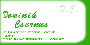 dominik csernus business card